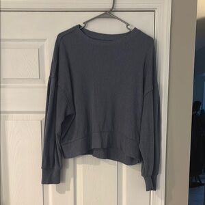 SO Heathered Gray Ribbed Knit Top